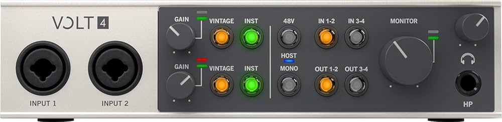 【最終値下げ】UNIVERSAL AUDIO　 VOLT 4 UA Volt 4 USB Audio Interface for recording, podcasting, and